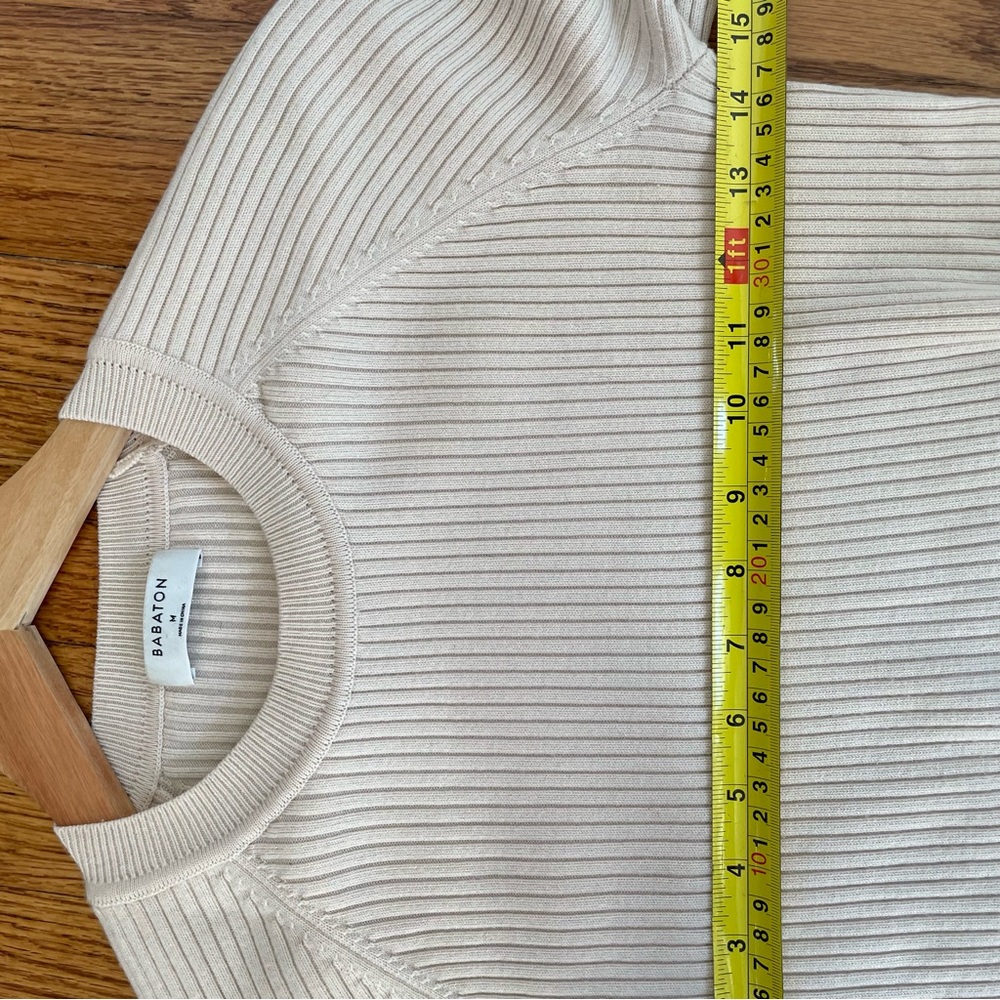 Babaton Cream Ribbed Sweater - Picture 7 of 8